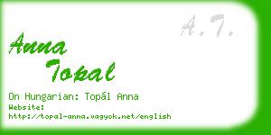 anna topal business card